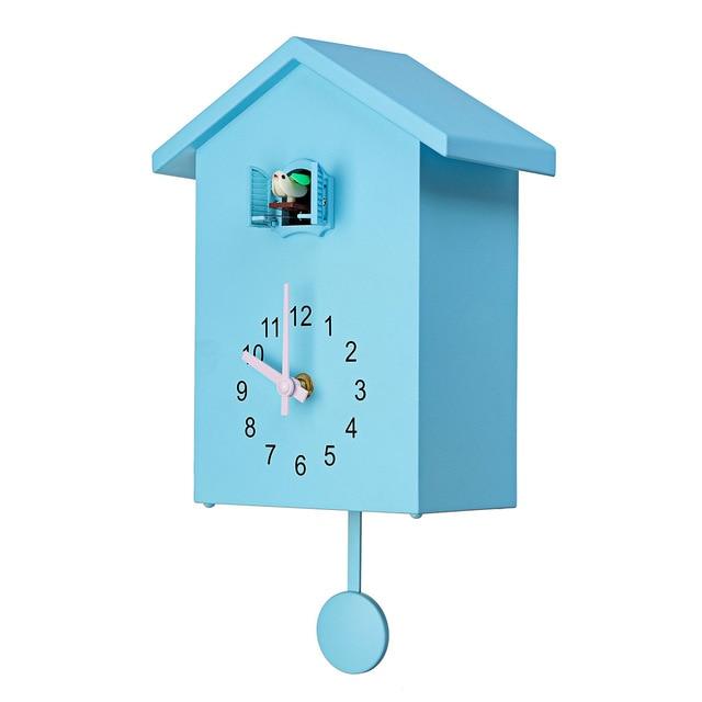 3 Colors Cuckoo Quartz Wall Clock Modern Bird Home Living Room Hanging Watch Horologe Clocks Timer Office Home Decoration Gifts