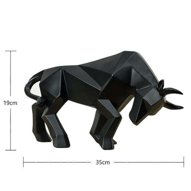 Bull Statue Resin Bulls Sculpture nordic decoration home decor Statues Abstract figurine Home Decoration Modern accessories