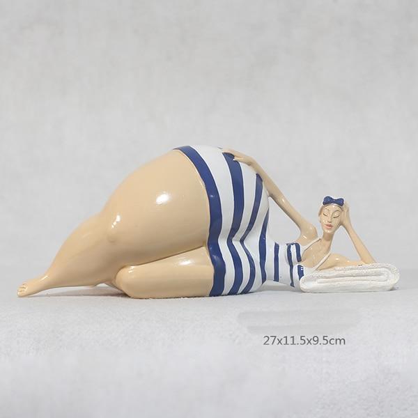 Beautifully plump woman Resin Crafts Beautiful woman sculpture Abstract art home decoration