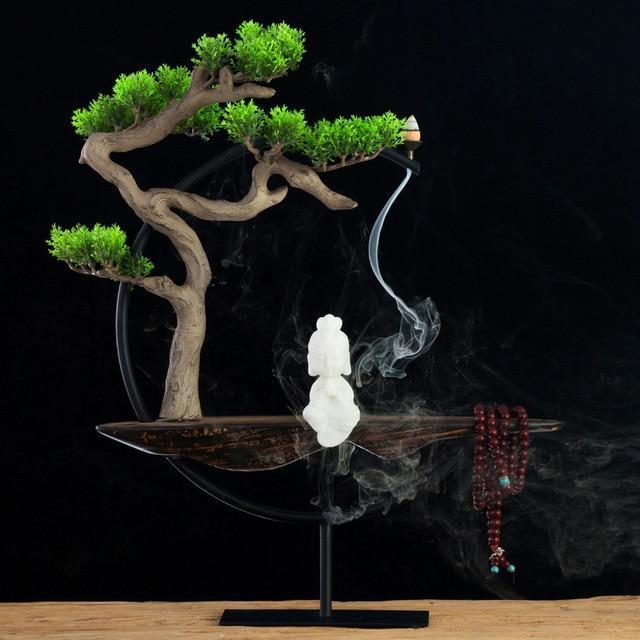 Chinese Zen Home Decoration Ornaments Fragrant Crafts Creative Fog Pine - Buddha Statue Sculpture Living Room Home Decorations