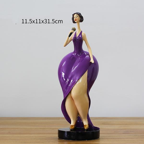 Beautifully plump woman Resin Crafts Beautiful woman sculpture Abstract art home decoration