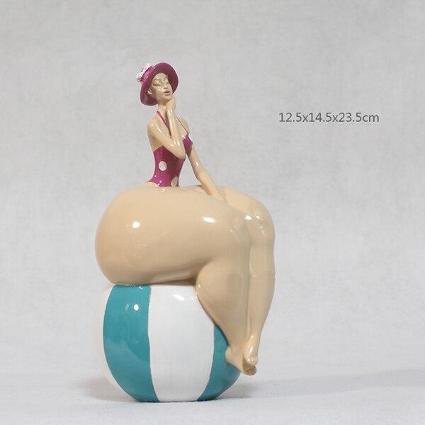 Beautifully plump woman Resin Crafts Beautiful woman sculpture Abstract art home decoration