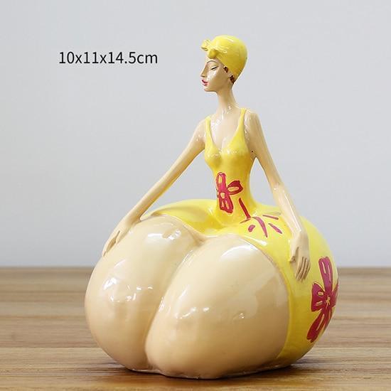 Beautifully plump woman Resin Crafts Beautiful woman sculpture Abstract art home decoration